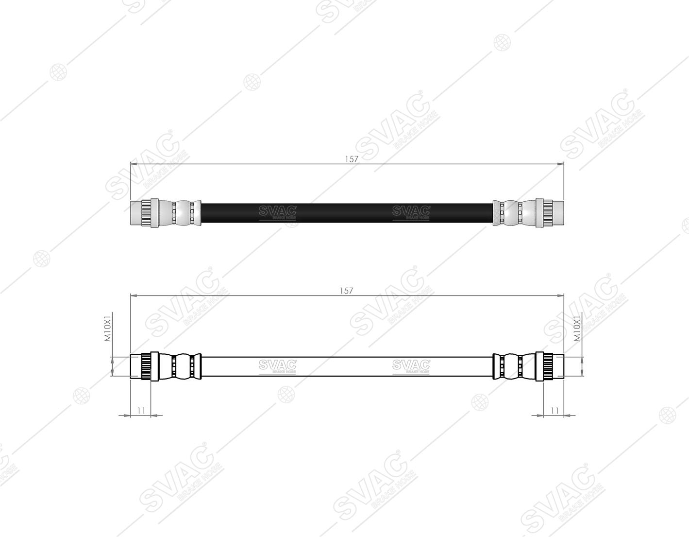 FREN HORTUMU (ARKA)(SAĞ) REANULT MEGANE III - SCENIC III 08/-