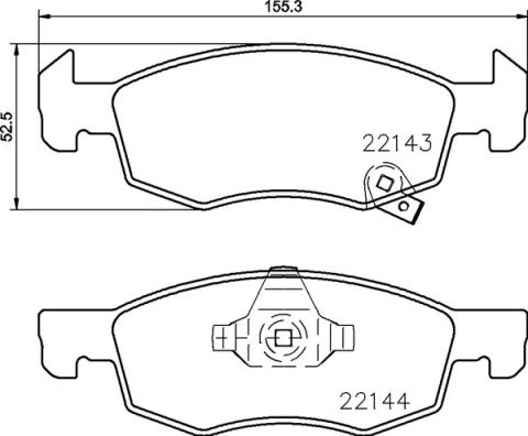 DİSK BALATA (ÖN)(14 JANT) OPEL CORSA E 14-