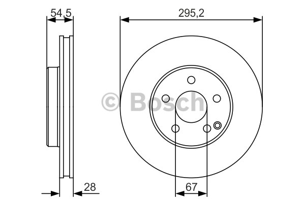 FREN DİSKİ (ÖN)(295MM) M.BENZ (W211)E200 CDI-E220 CDI