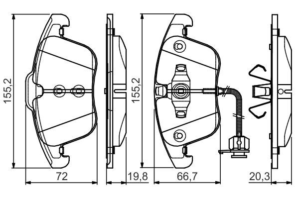 DİSK BALATA (ÖN) AUDI A4 IV / V / A5 I / II / Q5