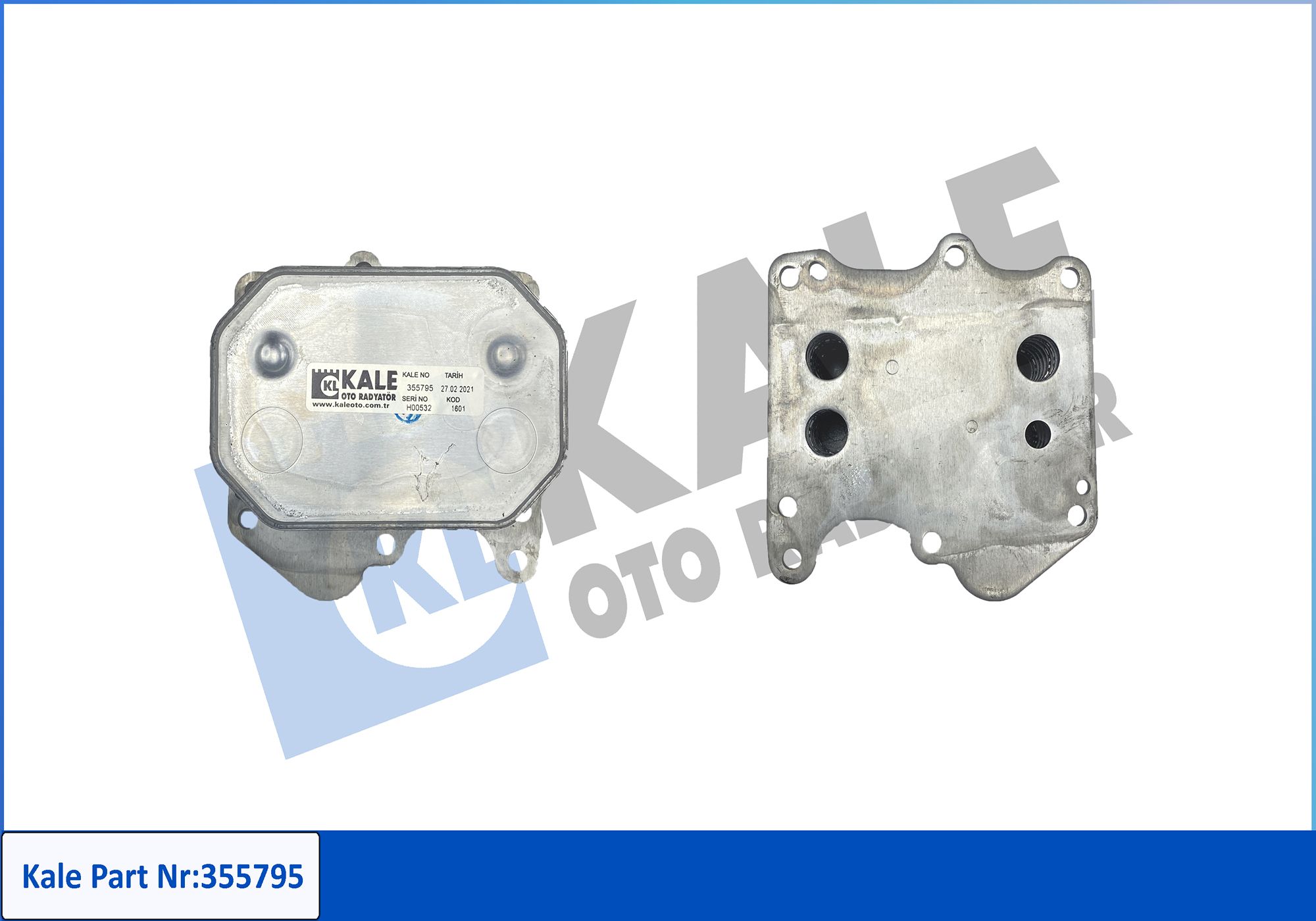 YAĞ SOĞUTUCU (METAL FİLTRELİ)(TEKLİ) PEUGEOT BOXER - CITROEN JUMPER 2.2HDI / FIAT DUCATO 2.2DMTJ / FORD TRANSIT 2.2TDCI 06-