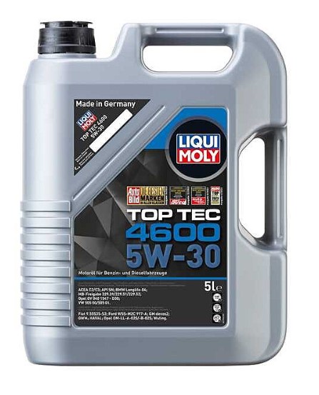 MOTOR YAĞI TAM SENTETİK PARTIKÜLSÜZ TOP TEC 4600 5W-30 5litre