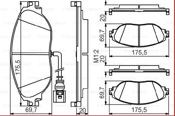 DİSK BALATA (ÖN) GOLF VII-CADDY-JETTA-PASSAT-A3