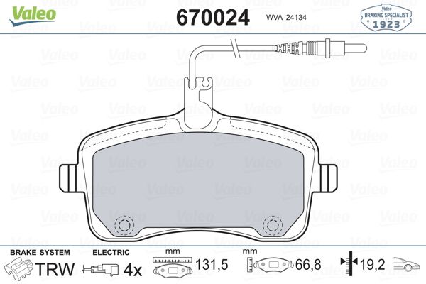 DİSK BALATA (ÖN) PEUGEOT 407 1.6 HDİ-2.0-2.0 16V 04-10