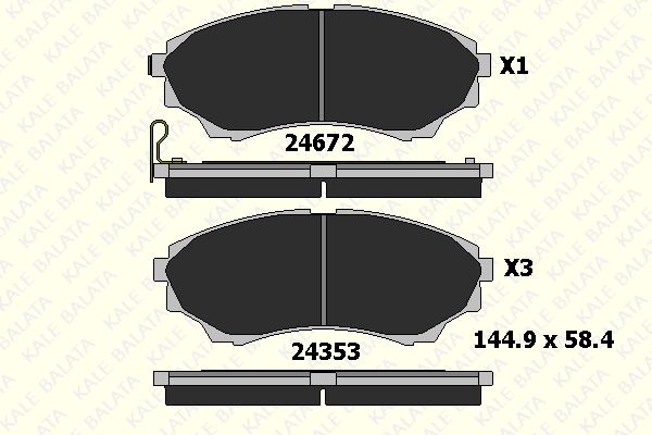 DİSK BALATA (ÖN) FORD RANGER