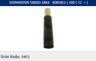 SUSPANSIYON TAKOZU (ARKA) FIAT 500L 1.3 MJTD 12-