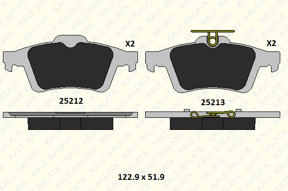 DİSK BALATA (ARKA) FORD FOCUS III-TRANSİT CONNECT