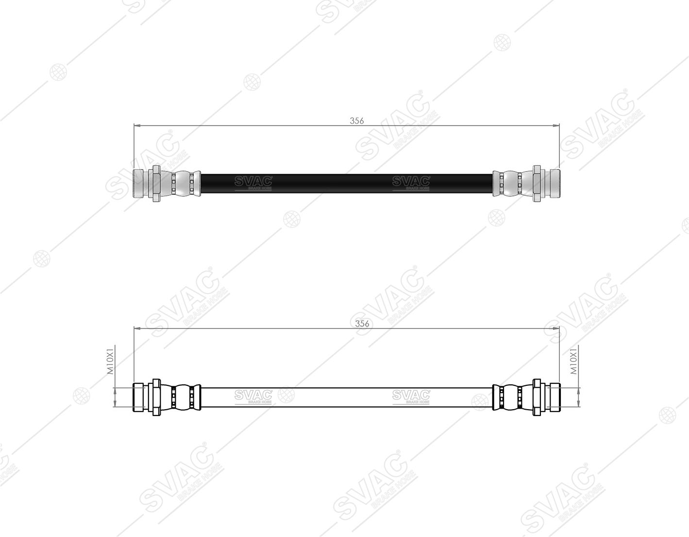 FREN HORTUMU (ARKA) MITSUBISHI L200 86-99 / L300 II 83-94 / L300 III 90-04 / HONDA CIVIC II 79-83