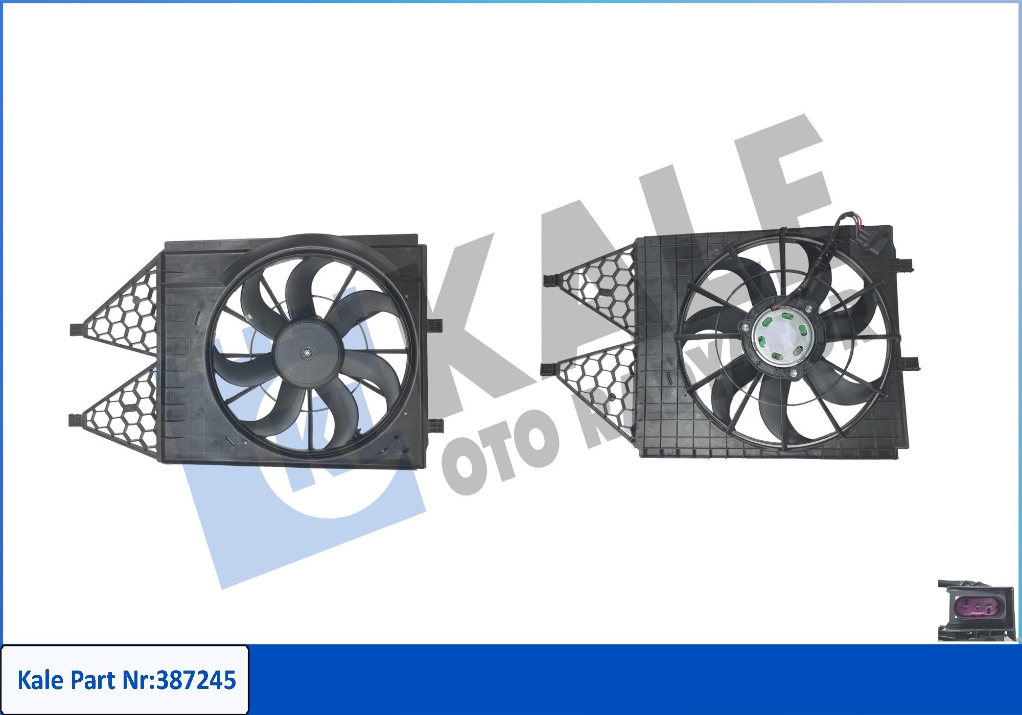 FAN MOTORU (DAVLUMBAZLI) SEAT CORDOBA 02<09 / IBIZA IV 08<16 / TOLEDO IV 12<19 - SKODA FABIA I-II 99<08 / RAPID 12<19 - VW POLO 09- 1.2 1.4/1.9TDI 1.4/1.6 16V (250/80W 394MM 12V)