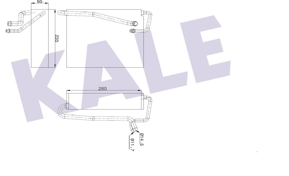 EVAPORATOR (BRAZING) OPEL ASTRA G / ASTRA F / ZAFIRA 1.4I 1.6I 1.2/1.4/1.6/1.8/2.0/2.2 16V 1.7TD/DTI/CDTI 2.0DI/DTI 2.2DTI 98-