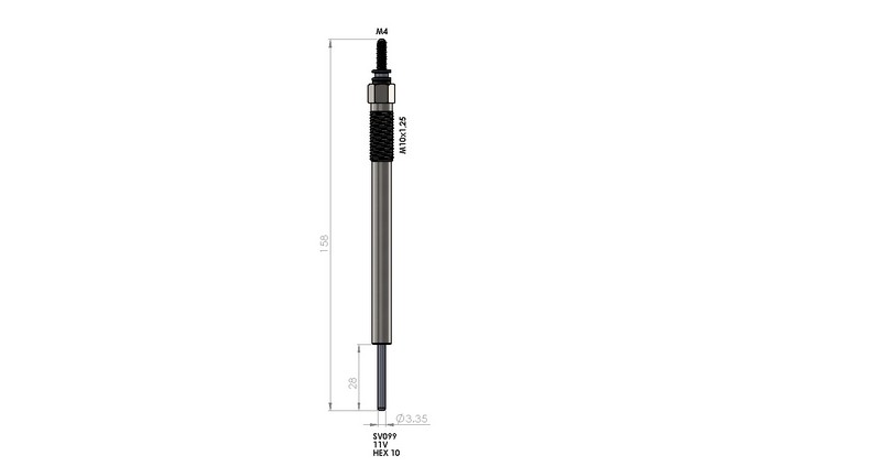 KIZDIRMA BUJİSİ (11,0V) TOYOTA AURIS / AVENSIS / COROLLA / RAV4 2.2D