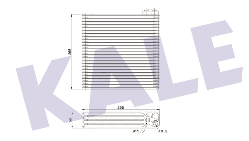 EVAPORATOR (BRAZING) TOYOTA COROLLA 1.4 1.6 2.0D-4D 01-08