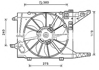 FAN MOTORU (DAVLUMBAZLI)(FDC050R) DACIA LOGAN 1.5DCİ / SAND