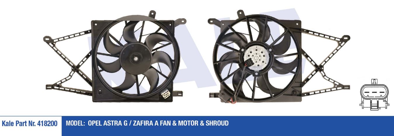 FAN MOTORU (DAVLUMBAZLI) OPEL ASTRA G/ZAFIRA A