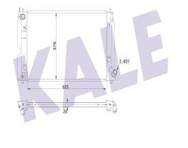 SU RADYATÖRÜ (BRAZING)(MT) TOYOTA COROLLA 1.4D-4D 04-07