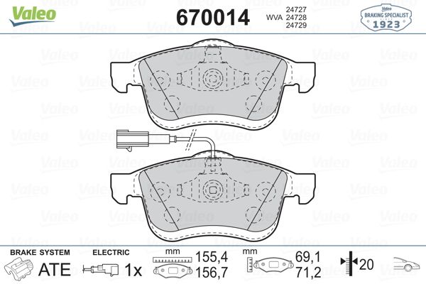 DİSK BALATA (ÖN) FIAT DOBLO 1.3D MJET-1.4-1.6D MJET-2.0D MJET-1.9 JTD 10-