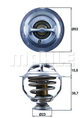 TERMOSTAT (95°C) VW GOLF VI 09-13 / PASSAT 12-14 / SCIROCCO 09-17 / TIGUAN 11-18 / SKODA OCTAVIA II 07-13 / SUPERB II 08-15 / YETI 09-17 / SEAT ALTEA 07- / EXEO 10-13 / LEON 07-12 / AUDI A3 06-12 / A4 09-15 / A5 09-14