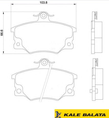 DİSK BALATA (ÖN) FIAT REGATA-TEMPRA-TIPO-PANDA83-95