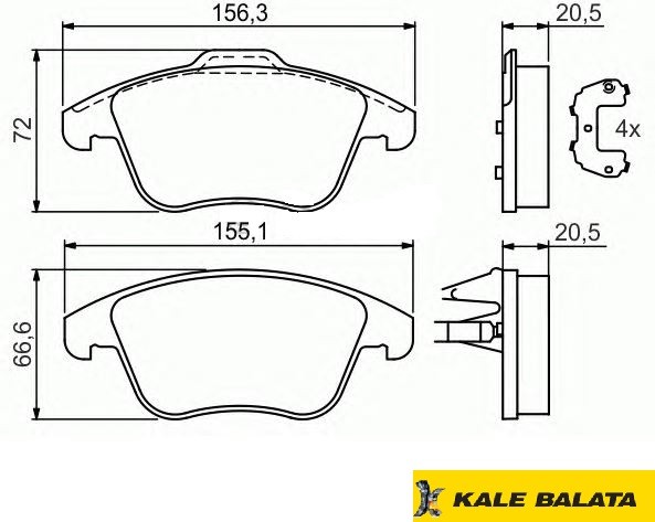 DİSK BALATA (ÖN) FORD MONDEO IV