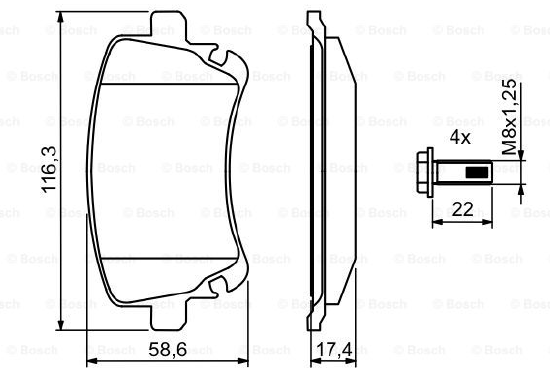 DİSK BALATA (ARKA) VW PAETON 3.0 FSI-3.0 TDI-3.2-4.2-6.0 04- / AUDI A4 4.2 04-05 / A6 2.0 TDI-2.4-2.7 TDI-2.8 FSI-3.0 TDI-4.2 FSI 05- / A8 2.8 FSI-3.0 TDI-3.2 FSI-4.2 FSI 05-