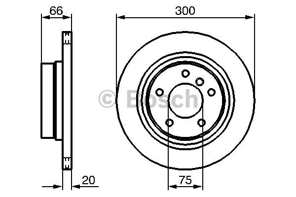 FREN DİSKİ (ARKA)(300MM) BMW 1 (E81)118D-120D 06- /(E87)