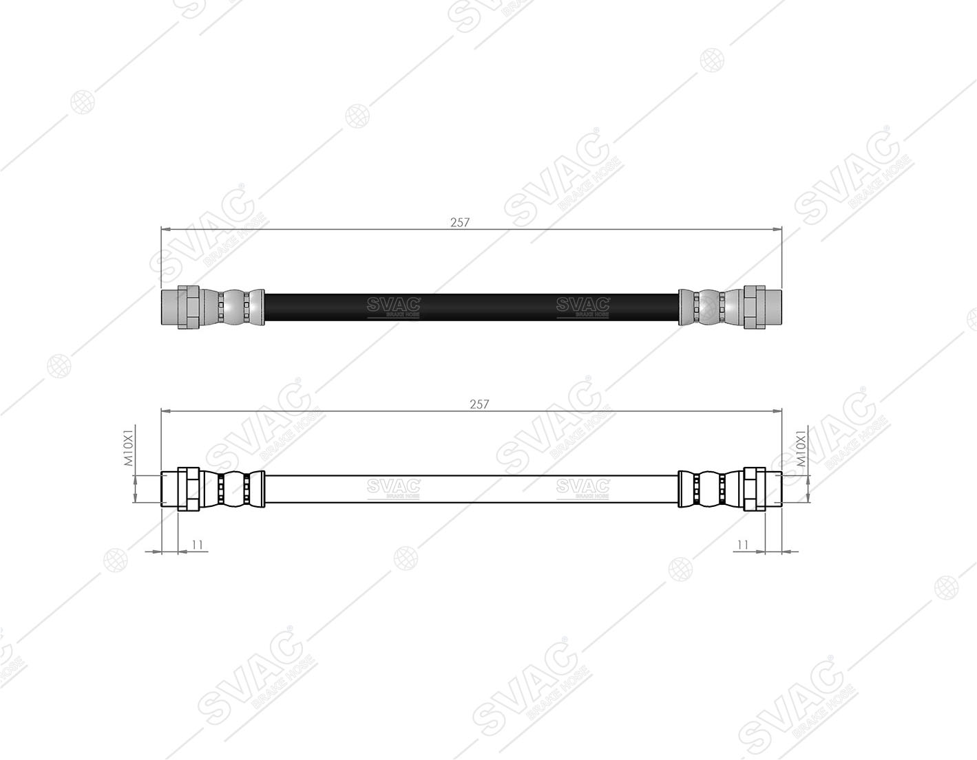 FREN HORTUMU (ARKA) VW LT28-LT35 I -LT28-LT46 II 96-06