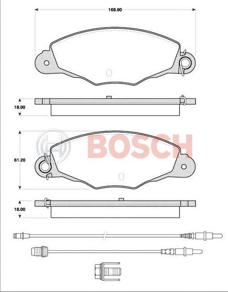 DİSK BALATA (ÖN)(YENİ NO:0986424511) CITROEN-PEUGEOT