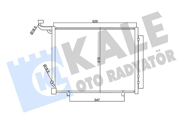 KLİMA RADYATÖRÜ (BRAZING)(KURUTUCUSUZ) FORD FIESTA VII 1.0 ECOBOOST 1.5TDCI 17- / TRANSIT TOURNEO COURIER 1.0 ECOBOOST 1.5/1.6TDCI 14-