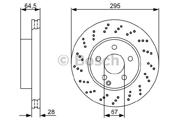 FREN DİSKİ (ÖN)(295MM) M.BENZ (W204)C180 CDI-C180 KOMP.