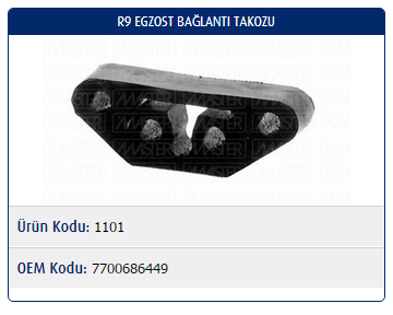 EGZOST BAĞLANTI TAKOZU RENAULT R9 / R11 / R21 / EXPRESS