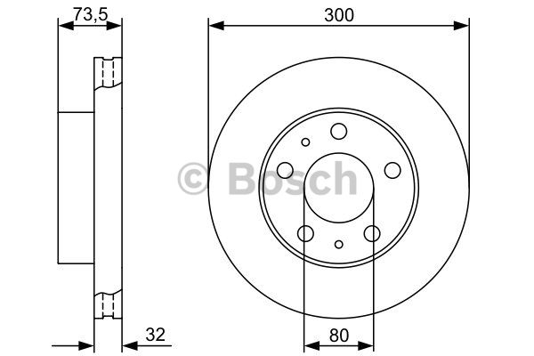 FREN DİSKİ (ÖN)(299,7MM) FIAT DUCATO 06- / CITROEN JUMPER 06- / PEIGEOT BOXER 06-