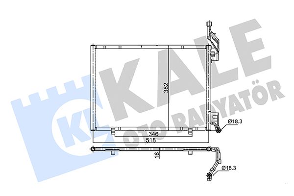 KLİMA RADYATÖRÜ (BRAZING)(KURUTUCUSUZ) FORD B-MAX / FIESTA VI / TRANSIT / TOURNEO COURIER 1.5/1.6TDCI 14-