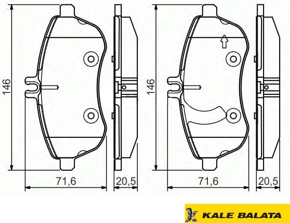 DİSK BALATA (ÖN) M.BENZ C-SERİSİ (W204) 10- / E-SERİSİ (W212-C207-S212) 11- / SLK (R172) 11-