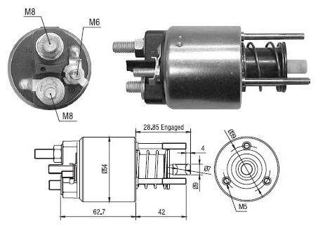 MARŞ OTOMATİĞİ 12V JCB/ MF/ERKUNT TRAKTÖR