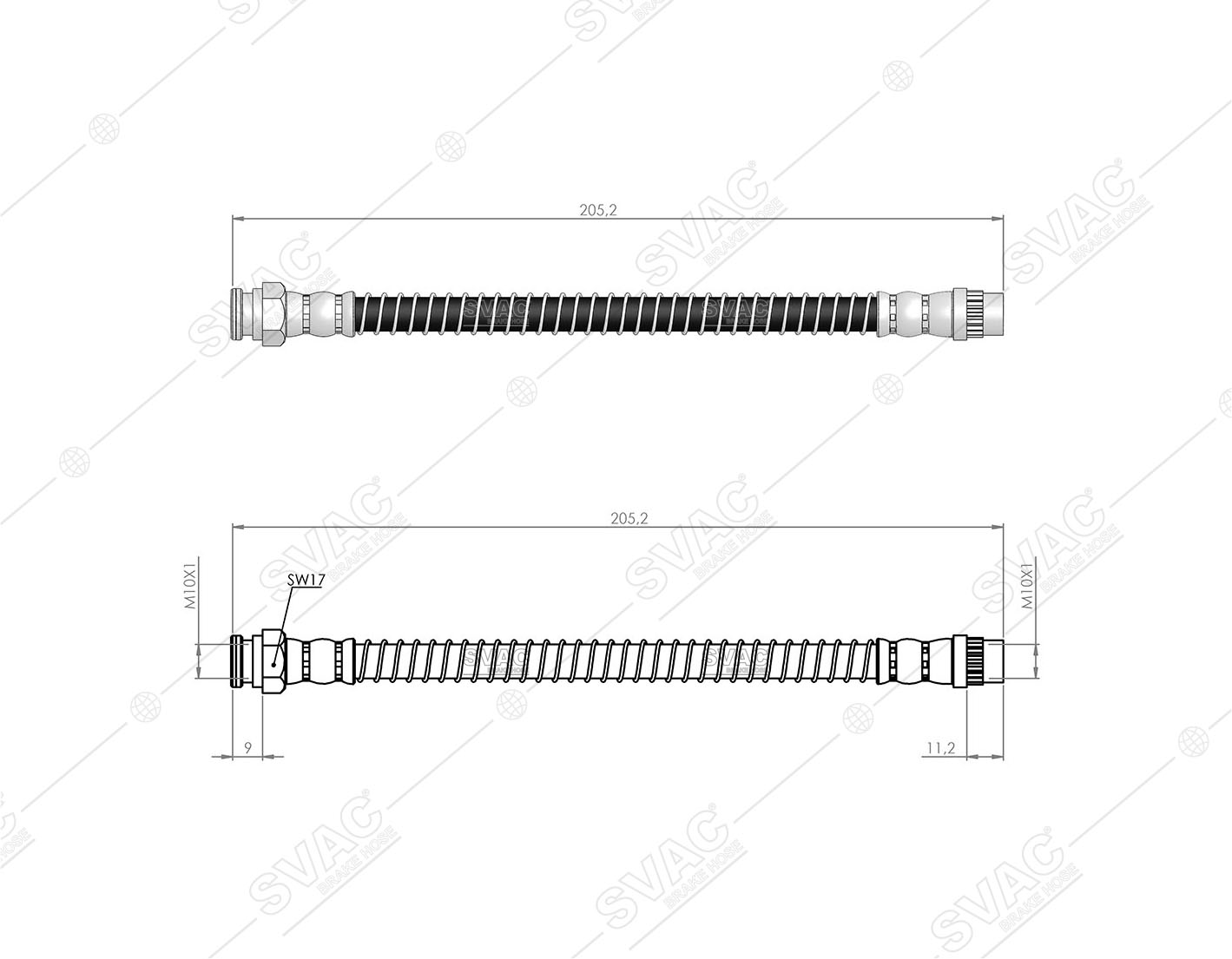 FREN HORTUMU (ARKA) CITROEN C2 03-12 / C3 02- / PEUGEOT 1007 05-