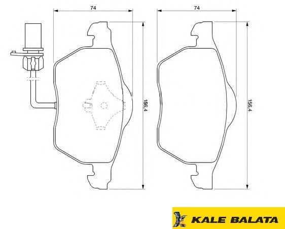 DİSK BALATA (ÖN) VW PASSAT 1,8 1,9 2,0 2,5 2,8 TDI