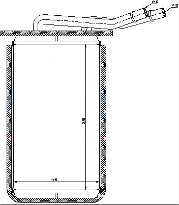 KALORİFER RADYATÖRÜ (BRAZING) FORD TRANSİT V-183 T-15/19 KAL