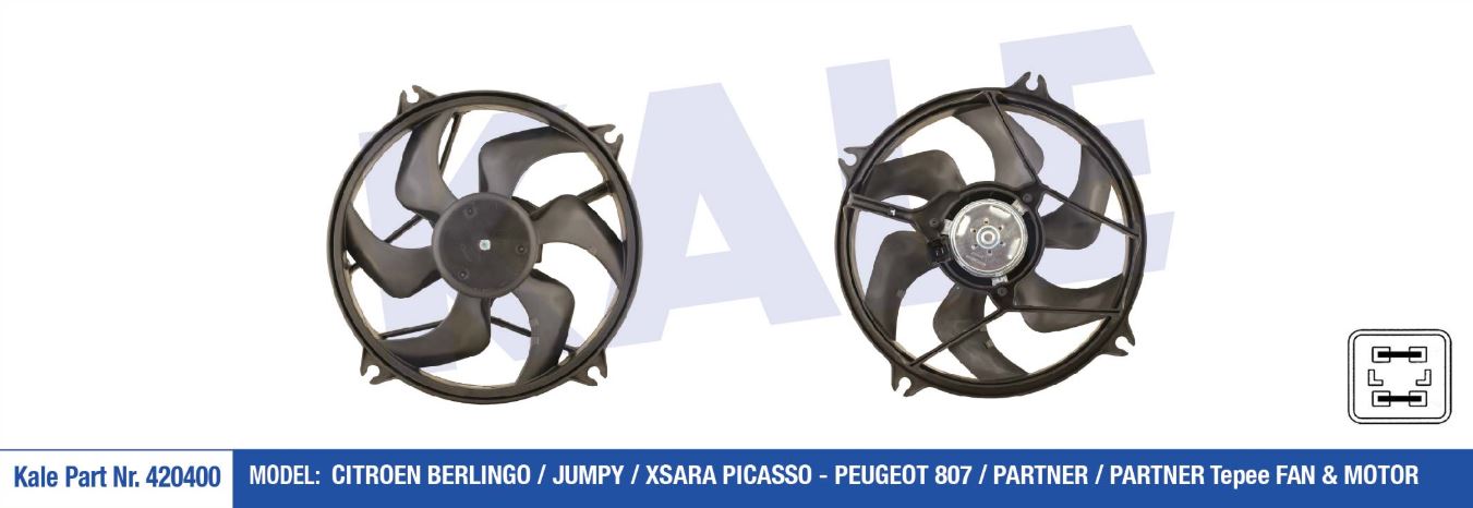 FAN MOTORU CITROEN BERLİNGO III 1,6HDİ 385MM