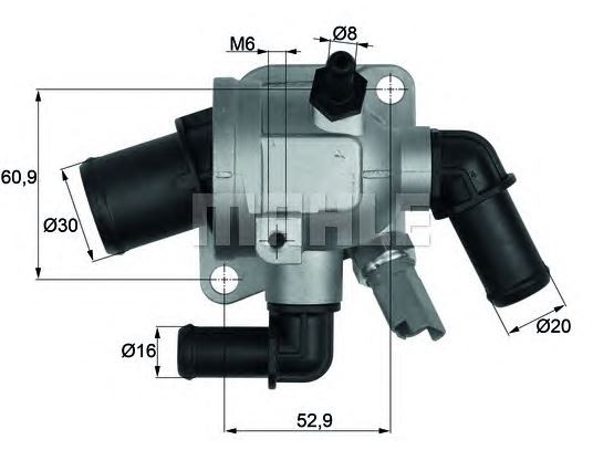 TERMOSTAT (88°C) FIAT DOBLO 1,3D 1,3 JTD 05-