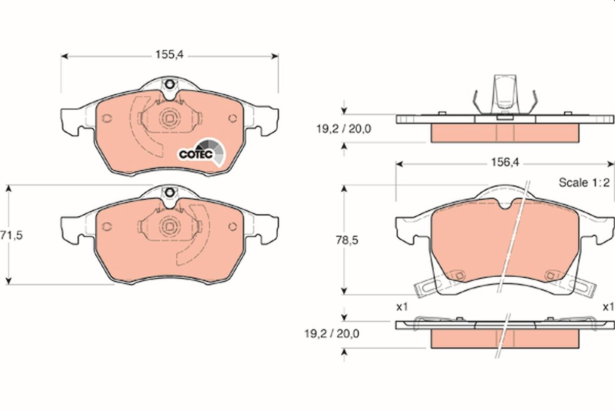 DİSK BALATA (ÖN) OPEL ASTRA G 1.6 16V-1.8 16V-2.2 16V 01-05