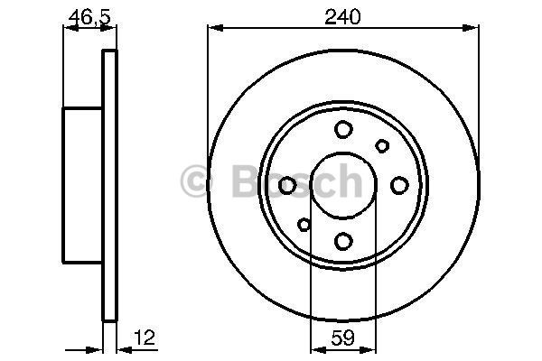 FREN DİSKİ (ÖN)(240,2MM) FIAT ALBEA 96- / FIORINO 96- / PANDA 95- / UNO 89-