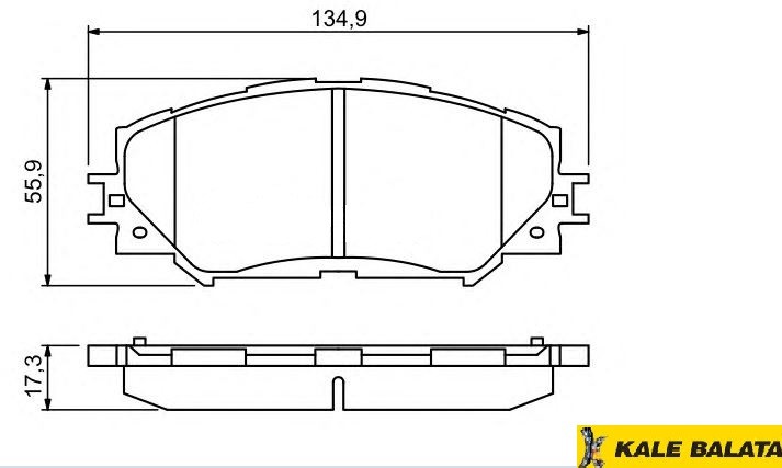 DİSK BALATA (ÖN) TOYOTA AURIS-COROLLA-RAV4