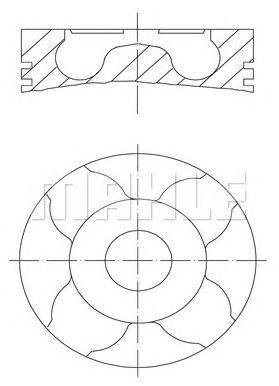 PİSTON,SEGMAN (STD)(75.00MM) PEUGEOT 206 - DW6