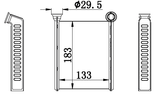 KALORİFER RADYATÖRÜ (BRAZING) RENAULT CLIO / CLIO IV - DACIA LOGAN II