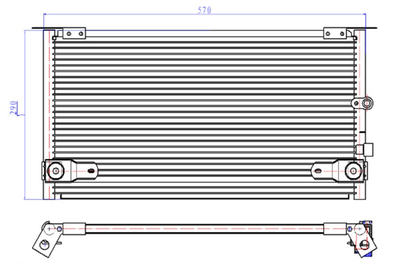 KLİMA RADYATÖRÜ(CTO352) TOYOTA Hİ-LUX 2.5 TD 01-