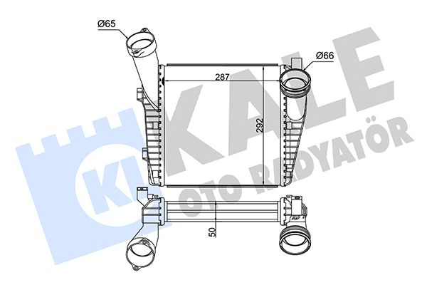 INTERCOOLER (BRAZING) AUDI Q7 3.0/4.2TDI 06<15 - VW TOUAREG 2.5R5 TDI 5.0R50 TDI 03<10 3.0TDI/3.0V6 TDI 10- - PORSCHE CAYENNE 3.0 DIESEL 3.0TDI 10=> 4.5 02<07