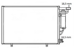 KLİMA RADYATÖRÜ(CFR011) FORD COURİER 1.5 TDCİ-1.6 TDCİ 14