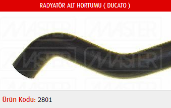 RADYATÖR ALT HORTUMU FIAT DUCATO 2.5D-TD-2.8 TD-2.8 JTD 94-