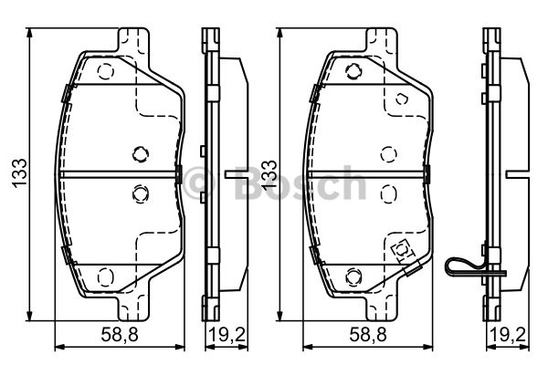 DİSK BALATA (ÖN) FIAT EGEA 1.3-1.4-1.6 TIPO (356)