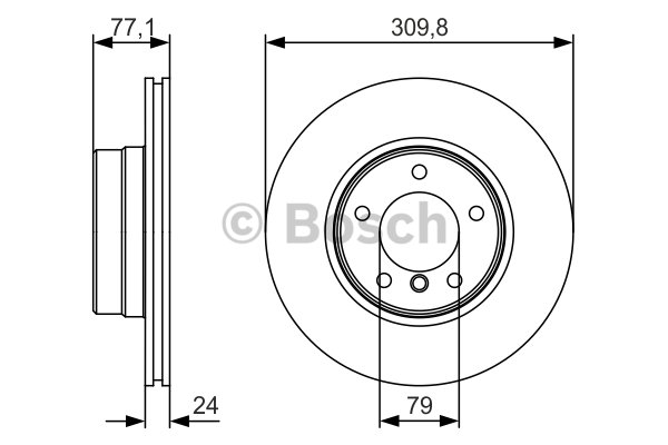 FREN DİSKİ (ÖN)(310MM) BMW 5 (E60)520D-520İ-523İ-525D 05-